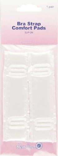 Hemline H778 | Slip On Bra Strap Comfort Pads | Â 32 x 110mm | 1 Pair by Hemline