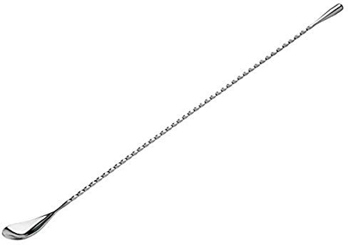Utopia F92074-000000-B01012 Stainless Steel Teardrop Cocktail Mixing Spoon, 400 mm Length, Pack of 12