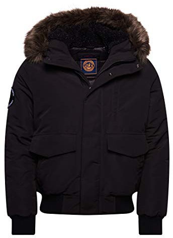 Superdry Everest Bomber Parka, Noir, 2XL Homme