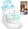 Real Feel Potty with Wipes Storage, Transition Seat & Disposable Liners - Realistic Toilet - Easy to Clean & Assemble - Jool Baby (Aqua)