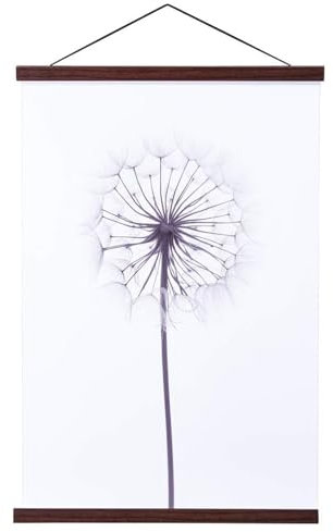 Ywlake B2 Cadre Photo Magnétique 50 cm, Cadre Poster Porte Affiches 50x70 50x100 Aimanté en Bois Naturel pour Affiche Cadre Magnetique Cadre Affiche Cadre Suspendu (50cm, Noyer)