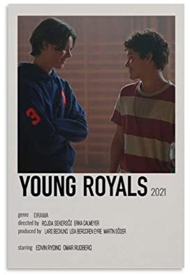 BBZL Young Royals Drama Poster Leinwand Kunst Dekoratives Gemälde Bild Druck Modern Familie Junge Mädchen Schlafzimmer Wohnzimmer Dekoration Wanddekoration Poster 08x12inch (20x30cm)