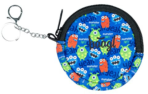 Baagl Münzbörse Kinder - Geldbörse für Jungen - Geldbeutel, Mini Portemonnaie, Kleingeld Münzbeutel (Monsters)