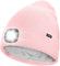 ATNKE LED Mütze mit Licht,Wiederaufladbare USB 4 LED Beleuchtete Laufmütze Extrem Heller Lampe Winter Warme Gefüttertes Fleece Stricken Mütze für Herren und Damen Geschenke/Light Pink