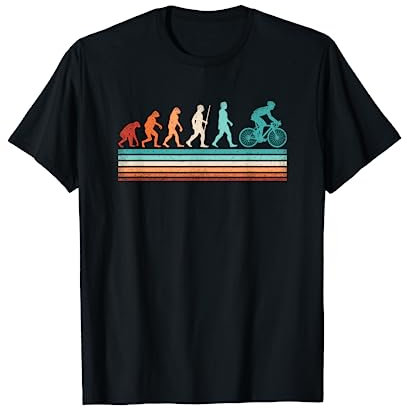 Radfahrer Evolution Mountainbike Radsport Rad Retro Fahrrad T-Shirt