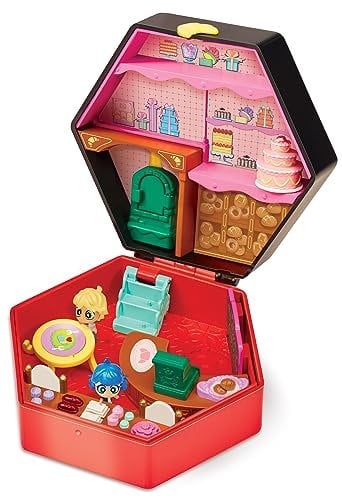 Bandai - Miraculous Ladybug - Mini-Chibi-Bäckerei-Welt - Mini-Figuren von Marinette und Adrien enthalten - Miraculous Offizielle Lizenz - Schachtel mit Zubehör - P50551