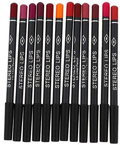 FRCOLOR 12st Lippenstift Make-up-zubehör Kosmetik-kit Brauner Lipliner Schminkkasten Nackter Lipliner Langanhaltender Lipliner Wasserfester Lipliner Klarer Lipliner Ändern Holz Werkzeug