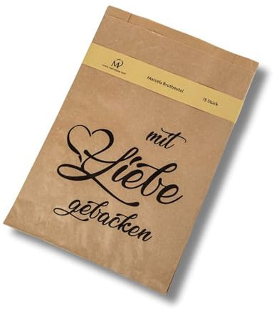 hello sweety Marcels Papier Brotbeutel gross 40x28cm, 15 Stück