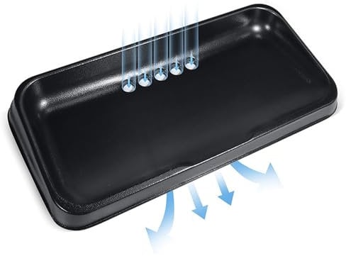 Teksome Golf Ball Tray For Practice Mat, All-Weather Rubber Golf Ball Training Holder Tray, High Golf Ball Practice Holder Tray Hold Up To 62 Balls