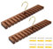 2 Stück krawattenhalter Gürtelhalter Gürtelhalter Gürtelaufhänger für Schrank Holz Wandhalterung Gürtelhalter Gürtel Organizer für Schrank für Schrankorganisation und Aufbewahrung (HS, 14GE)