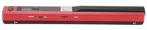 Tragbarer Hand-Fotoscanner, 3 Auflösungsmodi, Einfach zu Bedienen, Mehrere Dateiformate Werden Unterstützt, Breite Anwendung, Gute Kompatibilität (Rot)