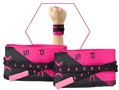 PICSIL – Handgelenkschoner aus Stoff für Cross-Training, hervorragende Gelenkunterstützung, beugen Verletzungen und Sehnenentzündungen vor, ideal für Bodybuilding, Boxen, Gymnastik (Rosa 5cm)
