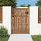 Wenjingqi-153186 Gartentor aus Cortenstahl, Bambus-Design, 105 x 130 cm