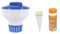 Steinbach | Dosierschwimmer Kit inkl. 50 Teststreifen | 18 cm Ø | Poolwasser sauber und kristallklar