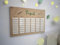 Stundenplan abwischbar, Stundenplan aus Holz, personalisierter Stundenplan, Geschenk zur Einschulung, Schulkind, Schulbedarf