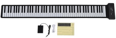 Roll-Piano, 88 Tasten, Tragbares Wiederaufladbares Elektronisches Hand-Roll-Piano mit Sustain-Pedal, Digitales Anfänger-Klavier, Zusammenklappbare Musikgeschenke für Frauen,