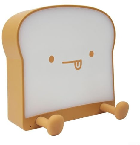 Süße Nachtlicht Toast Brot Lampe, wiederaufladbar, tragbar, verstellbare LED