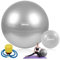 YJSDDNTY Lot de Ballons de Gymnastique, Boule de siège,Boule de Fitness 65cm Grand et 25cm Pilates Ensemble de Boule d'équilibre, Boule de Fitness pour la Maison, la Salle de Gym et Le Bureau (Gris)