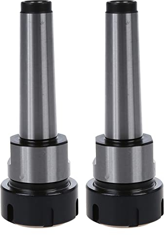 GREOHNMPAW 2X ER32 MK3 M12 Spannzange Halter CNC Fraesen Drehmaschine Gerade Werkzeug Fraeswerkzeug Silber + Schwarz