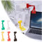 Adjustable Document Holder - 5Pcs Multi-Angle Rotatable Paper Holder Clip for Computer Monitor Table Top Typing Reading Office Desk Organizer with Strong Grip (5 Colors)