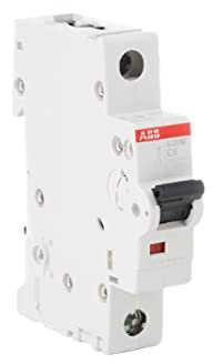 ABB Protecta Plus S201M-C6 Miniature Circuit Breaker • 1 Pole • 6A • Type C • 253V AC • 10kA Breaking Capacity • DIN Rail MCB • System Pro M Compact S200M • Circuit Protection • 2CDS271001R0064