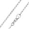 Vinani Silber Halskette Erbskette fein Italien hochwertig 1,3 mm 45 cm Sterling Silber 925 Kette Charms Anhänger TKK45