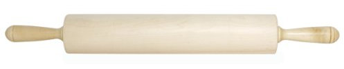 Rolling Pin 1-Piece Medium Patisserie Rolling Pin, Wooden