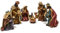 Joy Christmas Natività in Resina Completa da 9 cm Set 8 pezzi Presepe - 46000