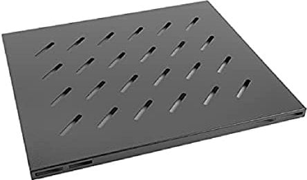 LANBERG Bandeja Fija AK-1003-B para Armario Rack DE 19 1U 465X500MM hasta 20KG DE Carga Negro
