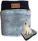 Ellie-Bo Ersatz Hundebett Abdeckung in Cordstoff mit Kunstpelz Topping, 87 x 57 cm, groß, blau/grau