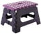 axentia 235098 Klapphocker, aus Kunststoff, Faltbarer Tritthocker stabil bis 150 kg, farblich sortiert