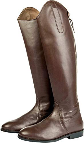 HKM, Reitstiefel -Italy-,soft Leder, Normal/Extra Weit, Stivali da equitazione, Uomo, Marrone, 39 EU
