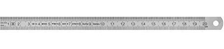 Vogel Germany Stahlmaßstab (Typ B, Messbereich 200 mm, Querschnitt 13 mm x 0,5 mm, rostfreier Federbandstahl, Ablesung von links nach rechts) 1010020020