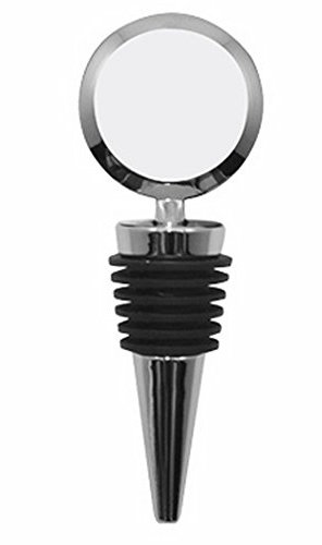 Blank Wine Bottle Stopper with Round Metal Insert