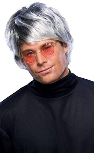 Rubie's Costume Co Popstar Perücke, Dunkelgrau