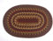 IHF Home Decor Zimt-Teppich, geflochten, 50.8 x 76.2 cm bis 2.4 x 3.4 m, ovaler Akzent, Bodenteppich, natürliches Jute-Material, Fußmatte, salbeifarben, gewebte Kollektion (Tischsets) 4er-Set