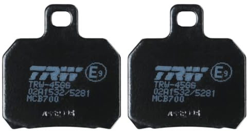 TRW MCB700 Brake Pad Set Disc Brake Organic Allround Compatible for Bimota DB11 2013-2013 Rear Axle and Other Vehicles