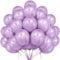 Unique Party 56854 - Palloncini in Lattice Lilla Lavanda da 30cm, Confezione da 50