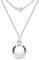 Tuscany Silver Women's Sterling Silver 16mm Ball Pendant on Curb Chain of 46cm/18