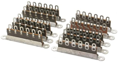 6-Position Vintage Phenolic Terminal Strip, Solderable, Solder Lugs, 10pc