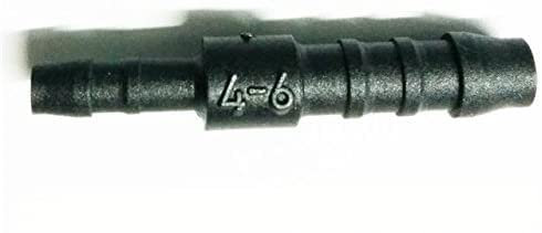 6mm-4mm Plastic Barbed Reducer Adapter Hose Connector Fuel Pipe Joiner Repair