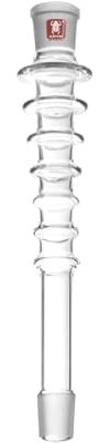 KAYA Shim Shisha Glas-Schaft mit 29.2 (männlich) > 29.2 Schliff (weiblich), Länge 34cm, ohne integriertes Tauchrohr