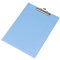 Schreibmappe Klemmbrett mit Schutzklappe Mappe hell blau Schreibbrett Schreibblock DIN A5 Metallhalter Clip PVC