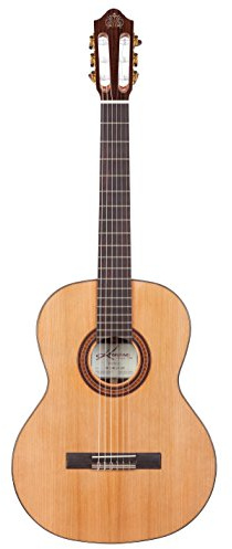 Kremona Fiesta FC Vollmassive Klassische Gitarre – Handgefertigt in Europa – Massive Zederndecke, Palisanderkorpus – Rock, Pop, Jazz, Live & Studio – Deluxe-Hartschalenkoffer inklusive