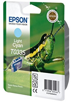 Epson T0335 - Hell Cyan - Original - Blisterverpackung - Tintenpatrone - für Stylus Photo 950