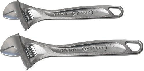 KS Tools 577.0299 CLASSIC Rollgabelschlüssel-Satz, verstellbar, 2-tlg.