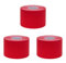 ZiATEC Pro Kinesiologie Tape - Physio-Tape, Farbe:3 x rot