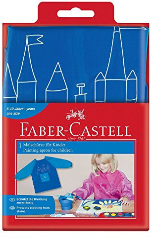 Faber-Castell 201203 - Malschürze für Kinder, Universalgröße, blau