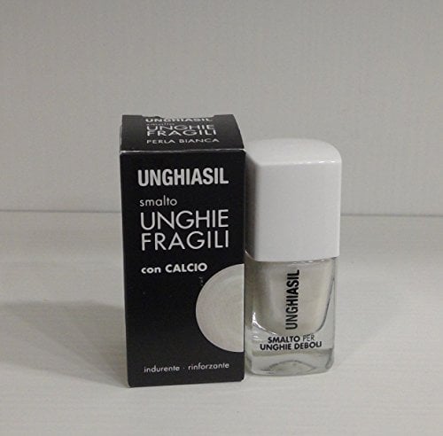 UNGHIASIL SMALTO UNGHIE FRAGILI con CALCIO PERLA BIANCA12 ml MARCO VITI