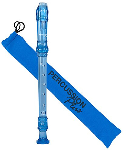 Percussion Plus PP911 Descant Recorder - C-Thru Blue